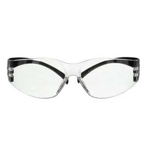 3M SecureFit 100 Series SF101AF-BLK Safety Glasses, Black Temples, Clear Anti-Fog/Anti-Scratch Lens, Case of 20
