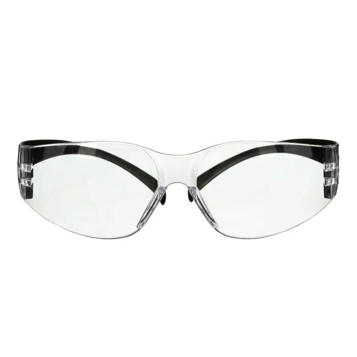 3M SecureFit 100 Series SF101AF-BLK Safety Glasses, Black Temples, Clear Anti-Fog/Anti-Scratch Lens, Case of 20