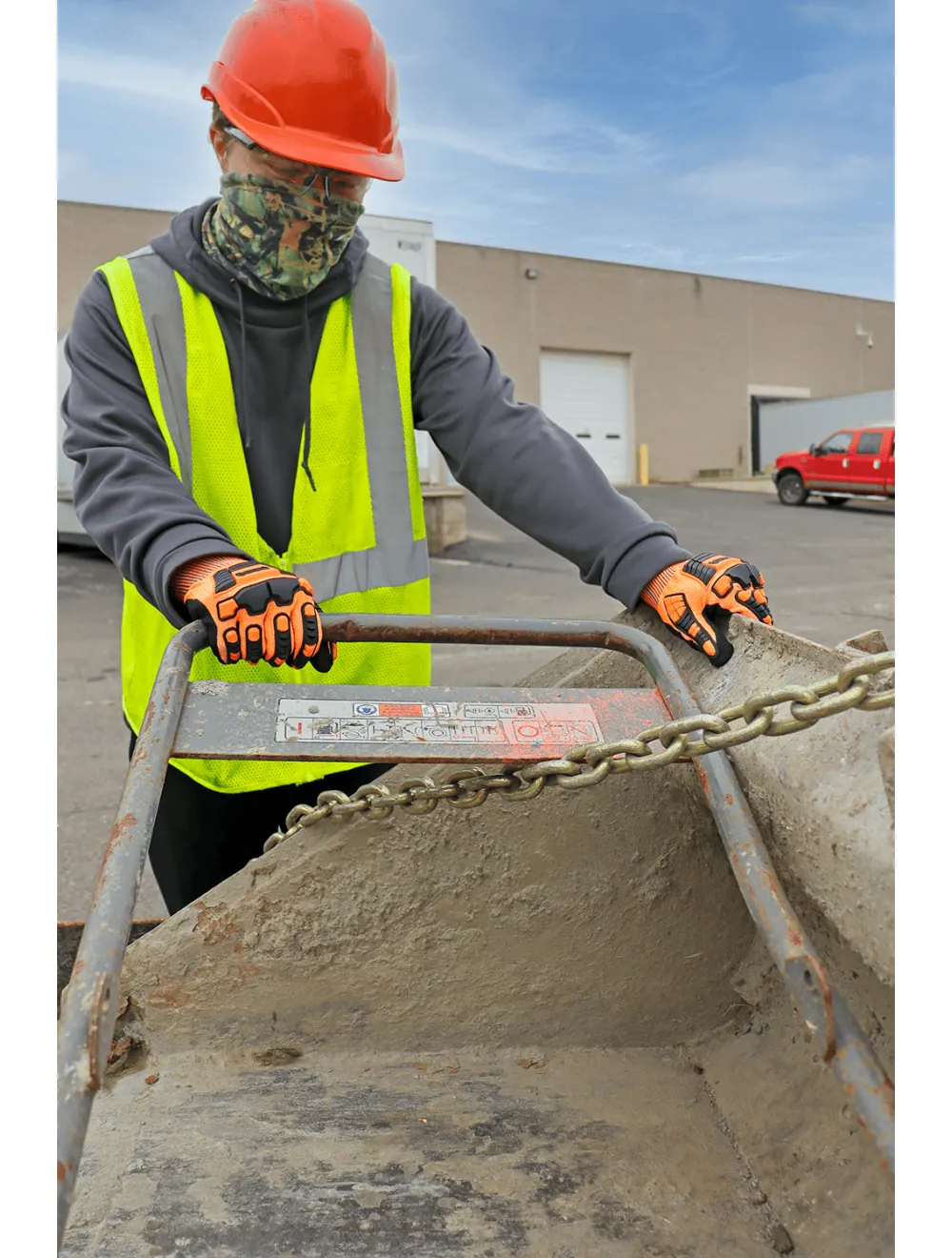 Bullhead Safety™ Head Protection Orange Unvented Cap Style Hard Hat With Six-Point Ratchet Suspension - HH-C2-O