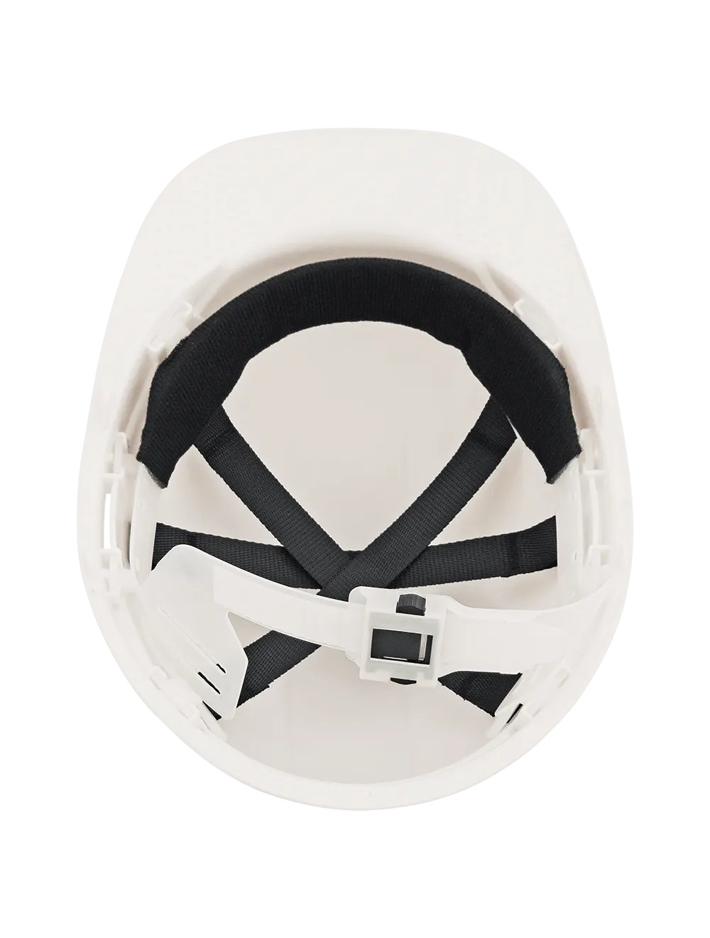 Bullhead Safety™ Head Protection White Unvented Cap Style Hard Hat With Six-Point Slide Lock Suspension - HH-C1-W