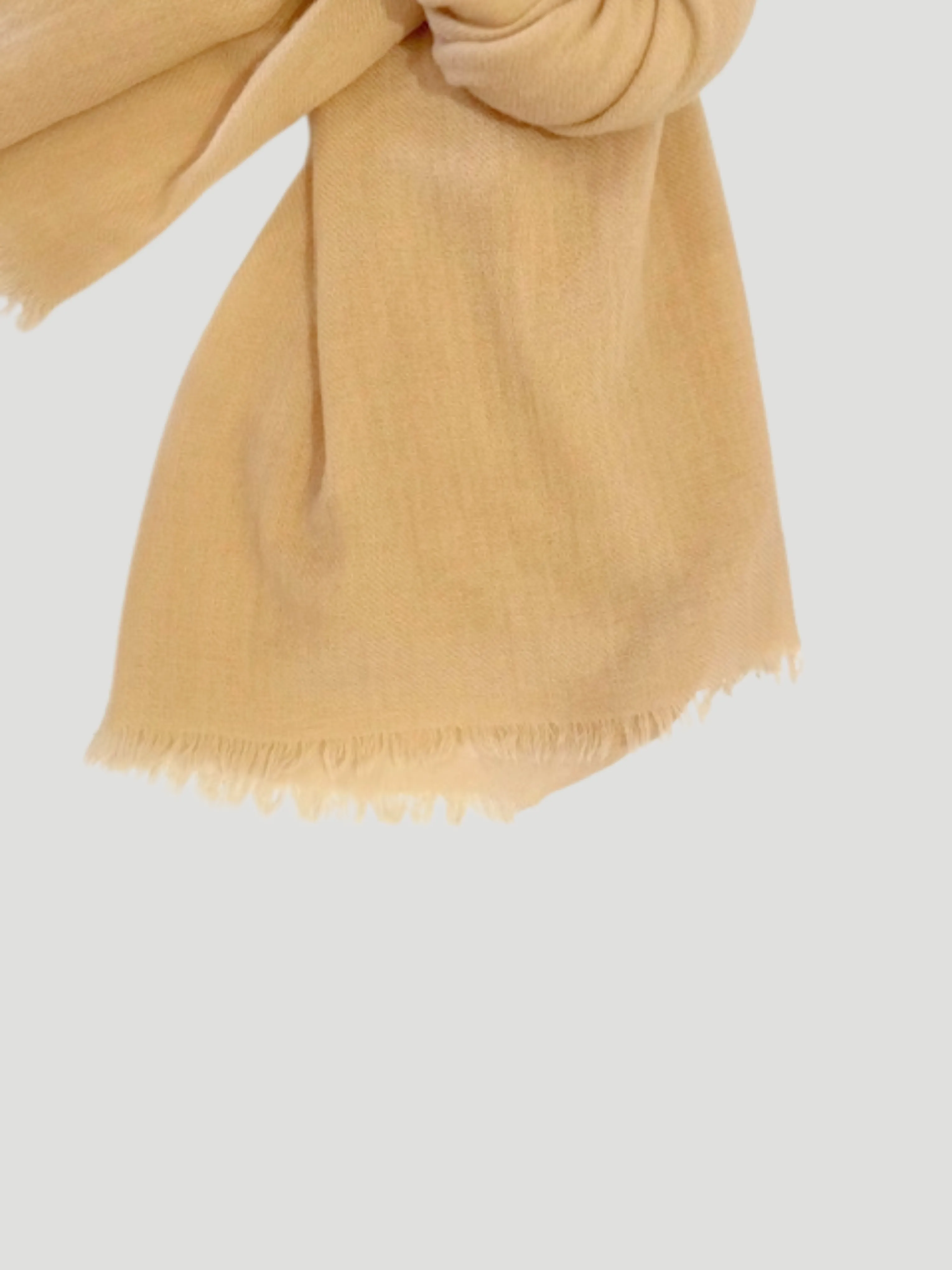 Cassia Quadra Tan Cashmere Scarf