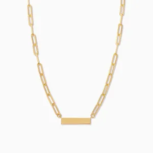 Chain and Bar Necklace