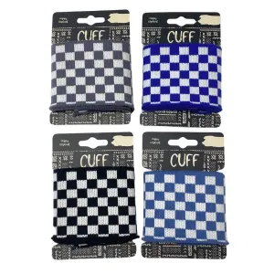 Checkered Ribbed Cuffs