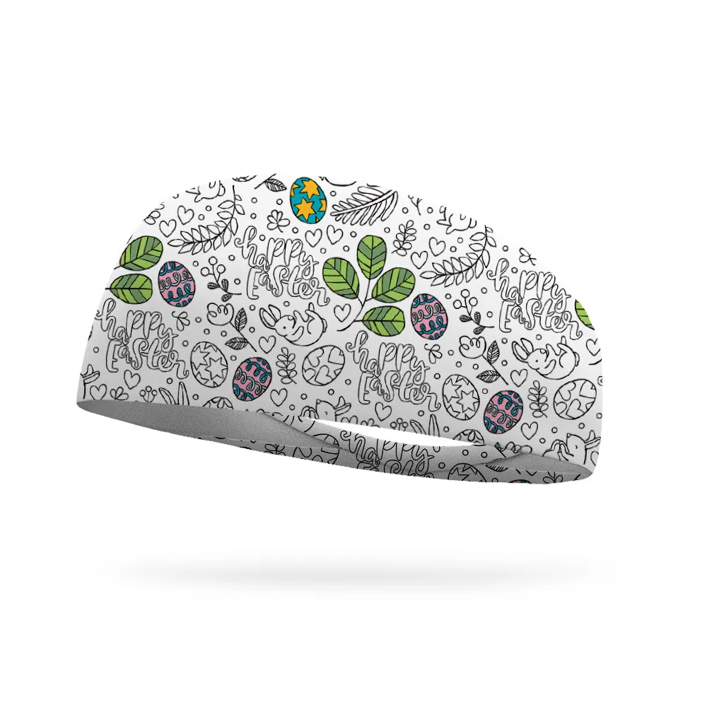 Doodle Happy Easter Color Your Own Wicking Headband