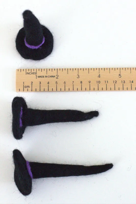 Felt Halloween Witch Hats