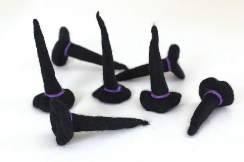 Felt Halloween Witch Hats