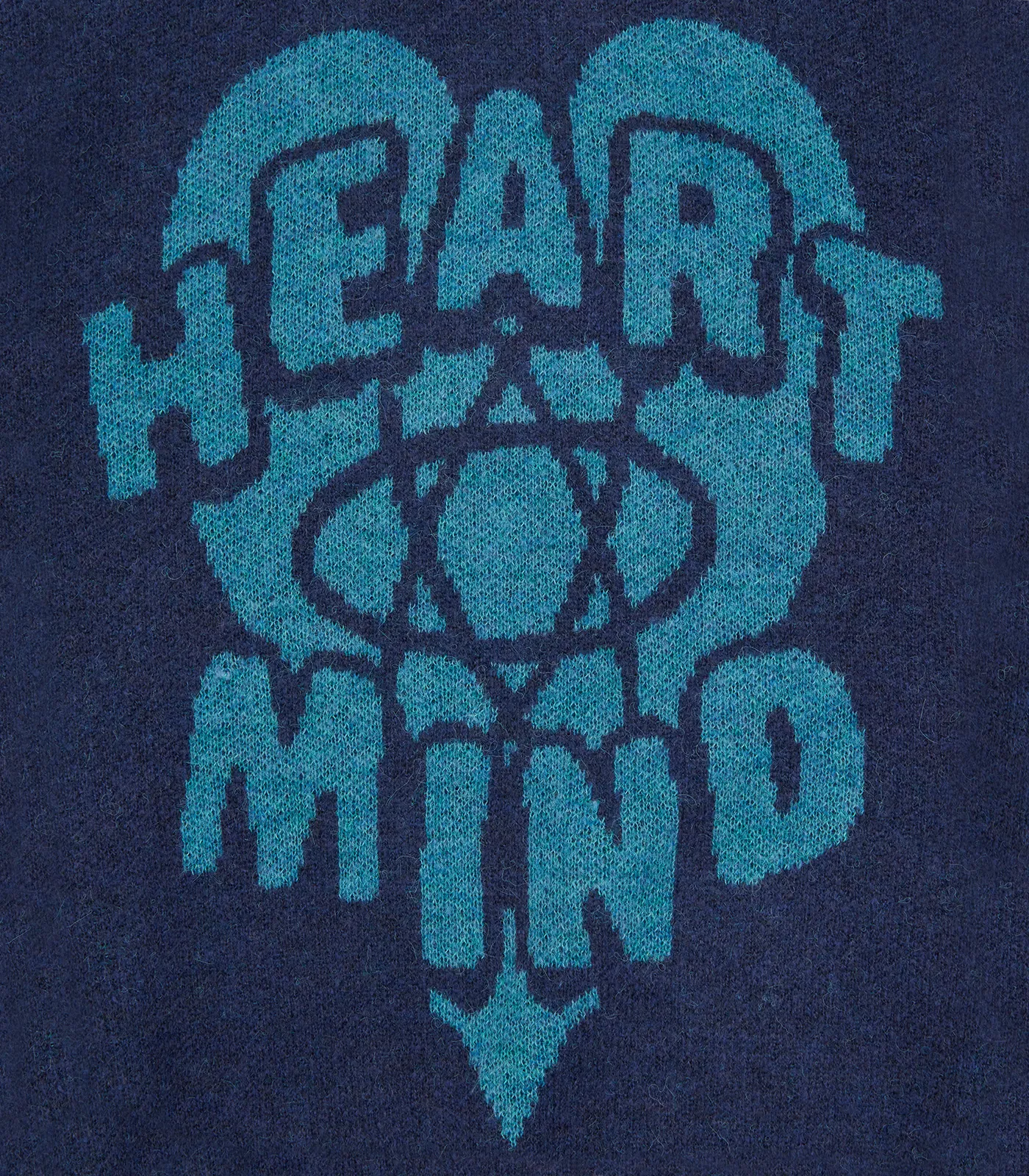 HEART & MIND TURTLE NECK KNITTED JUMPER - NAVY