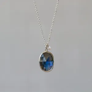 Labradorite Theia Necklace in Sterling Silver