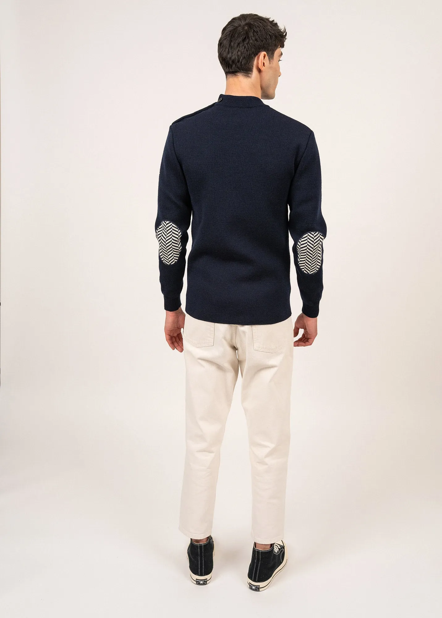 Le Chevron sailor jumper - SAINT JAMES x Le Slip Français (MARINE/ECRU)