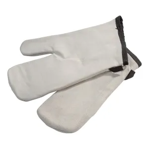 LEATHER OVEN MITTENS