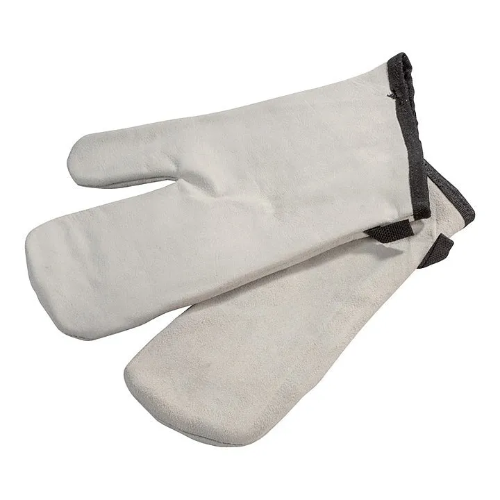 LEATHER OVEN MITTENS