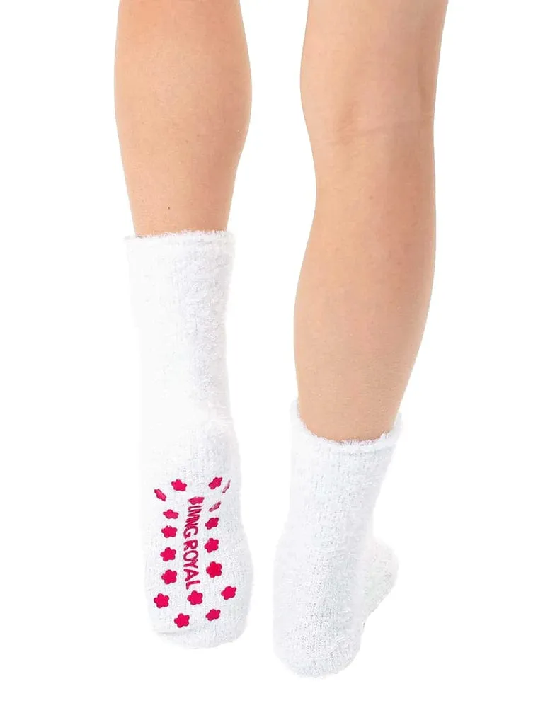 Llama Crew Slipper Socks Soft and Fuzzy Women's