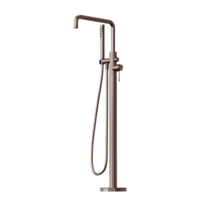 Nero Opal Freestanding Bath Mixer With Hand Shower Brushed Bronze