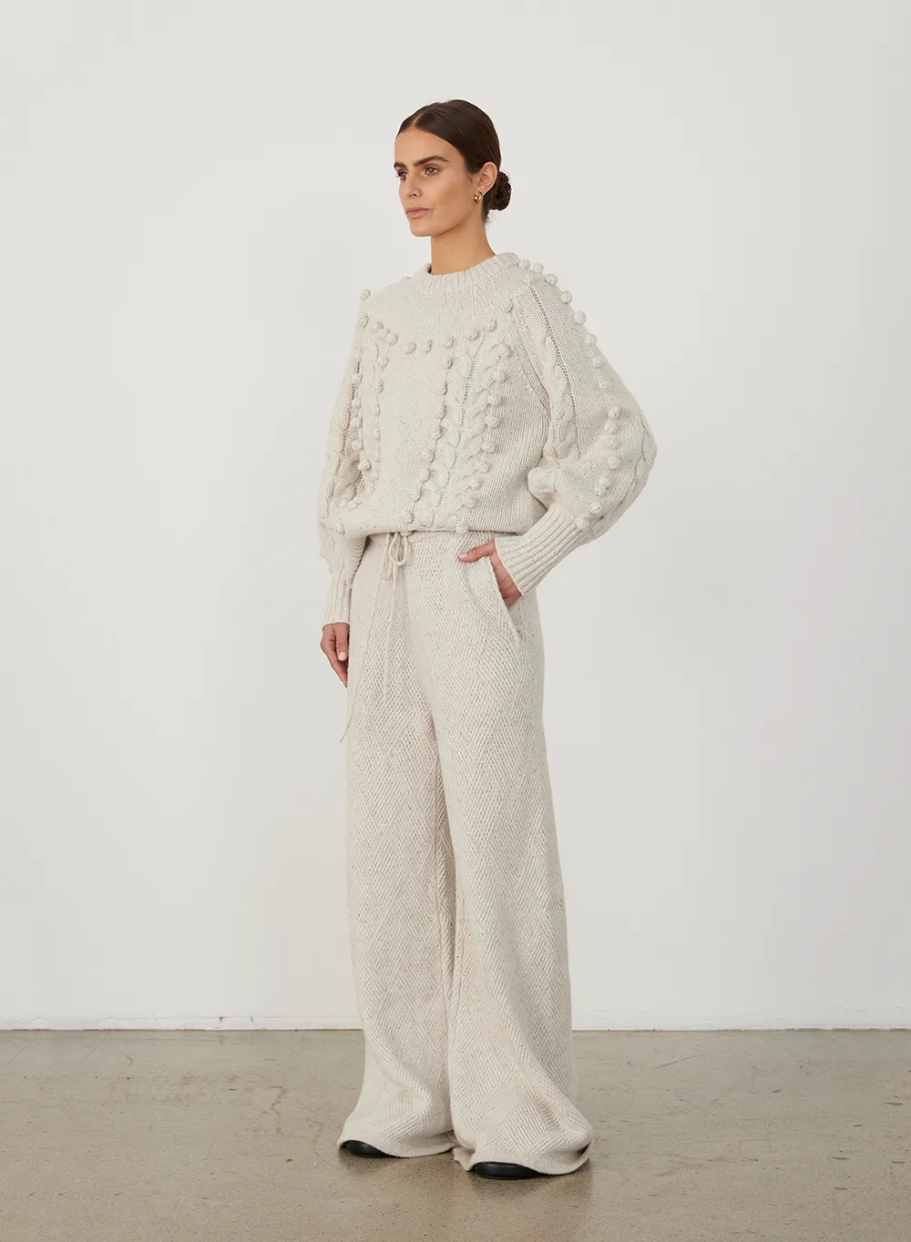 Olivia Wool Knit | Heather Dot Marle