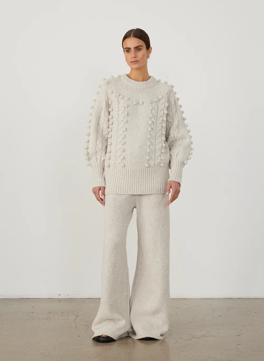 Olivia Wool Knit | Heather Dot Marle