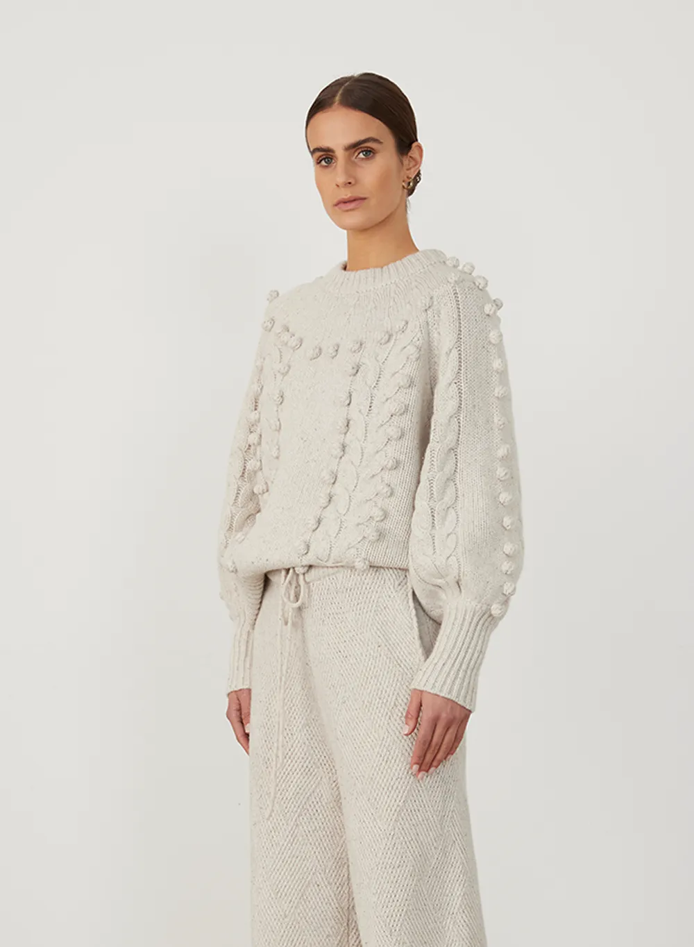 Olivia Wool Knit | Heather Dot Marle