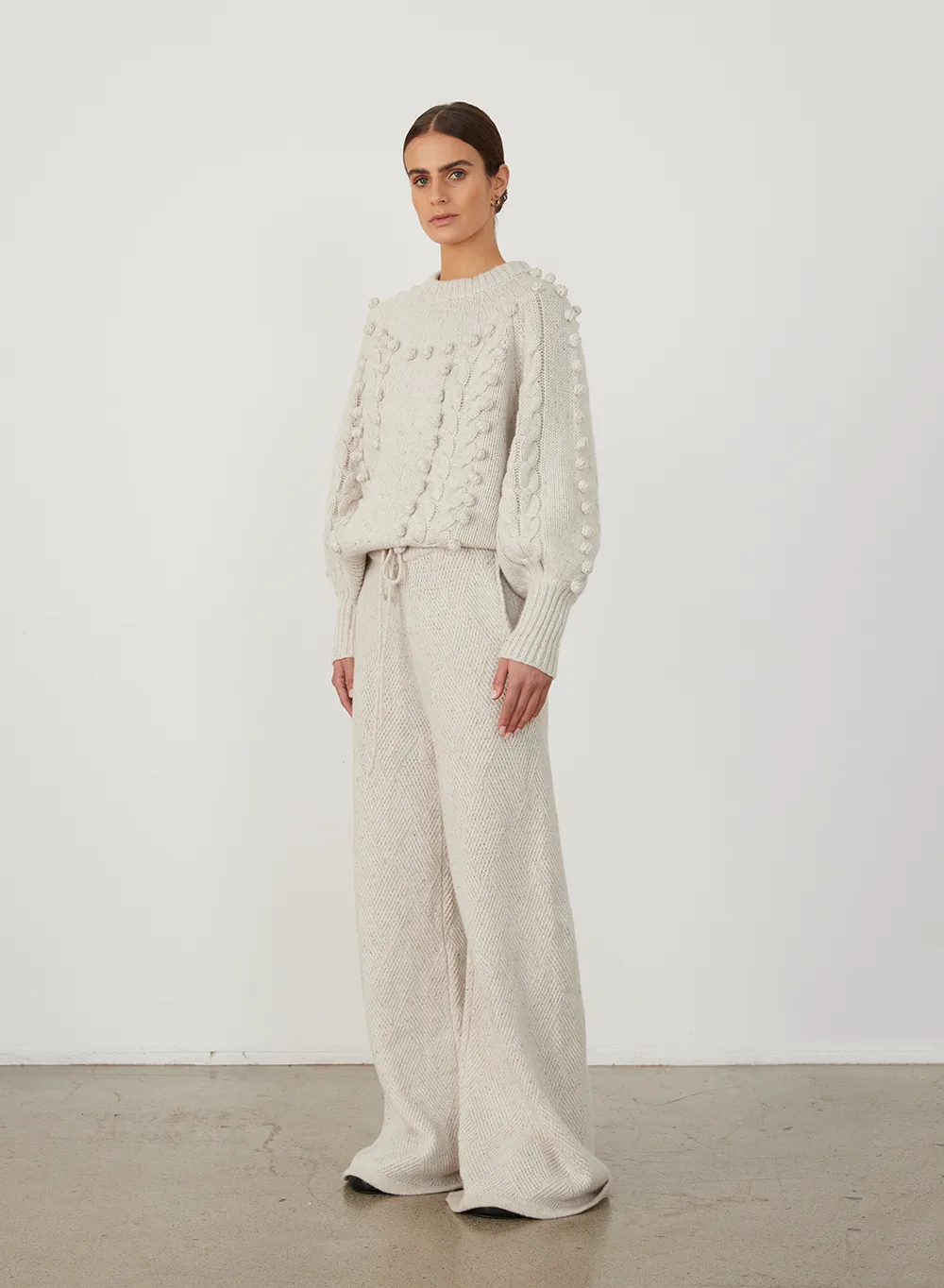 Olivia Wool Knit | Heather Dot Marle