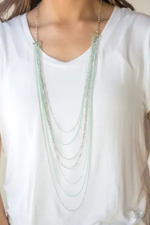 Paparazzi Radical Rainbows Green Necklace Set
