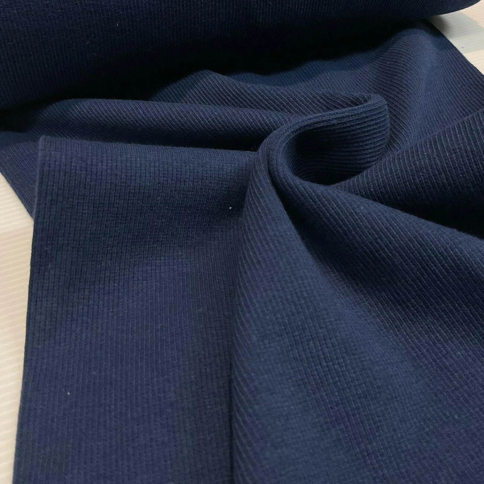 Plain Tubular Ribbing Stretch Jersey Fabric ideal for tops t-shirts 27cm M1588