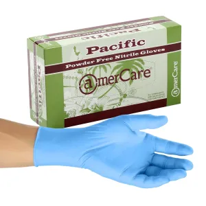 Powder-Free Nitrile Pacific Blue Soft Gloves (S-XXL), Case of 1,000 (XXL: 900)