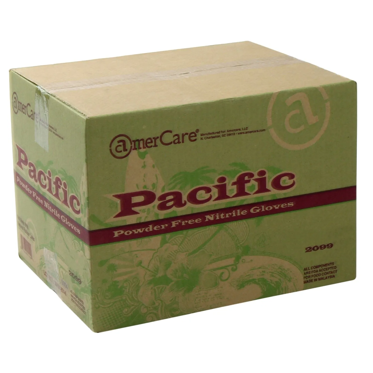 Powder-Free Nitrile Pacific Blue Soft Gloves (S-XXL), Case of 1,000 (XXL: 900)