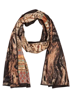 Save the Faith Reversible Animal-Printed Scarf