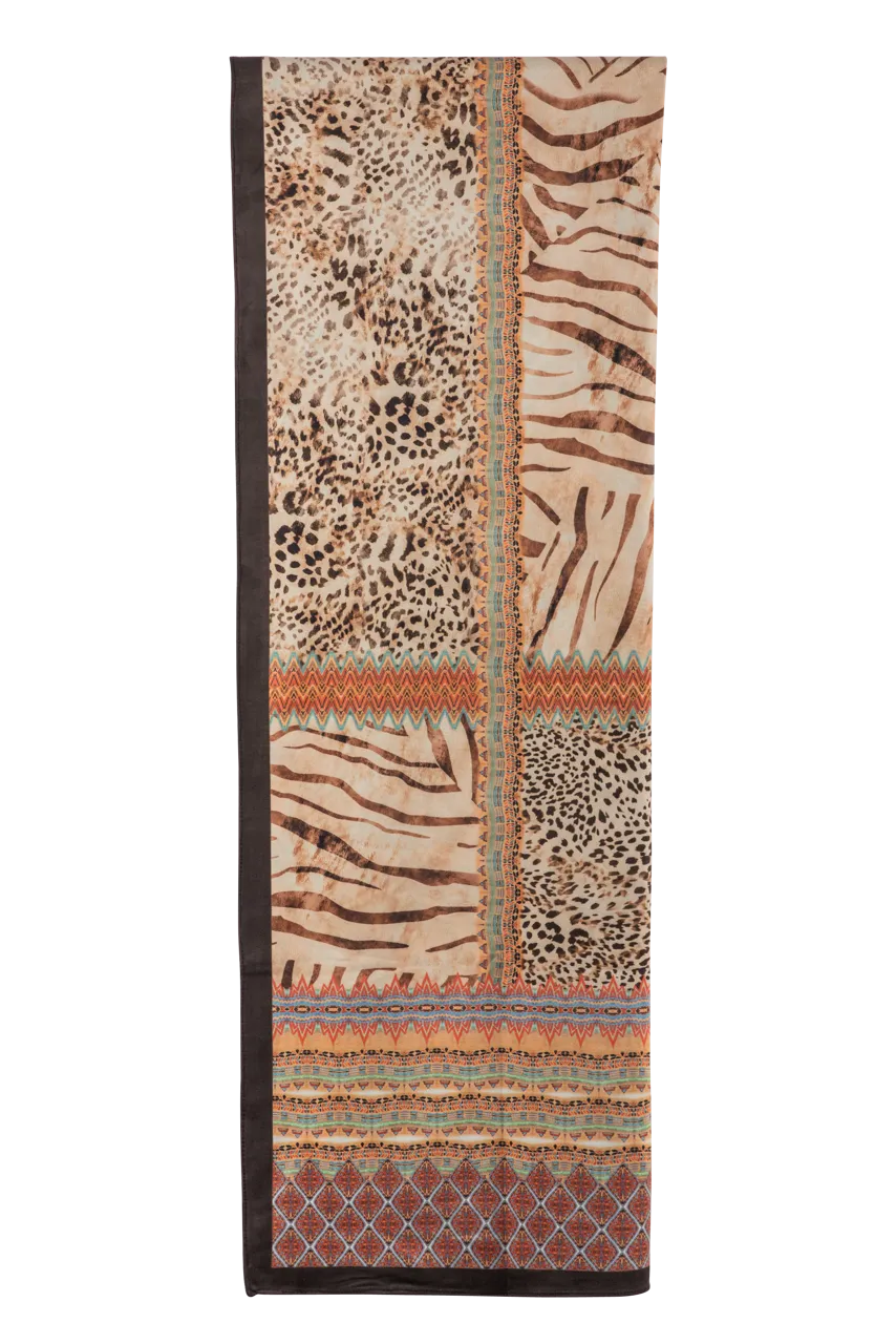 Save the Faith Reversible Animal-Printed Scarf