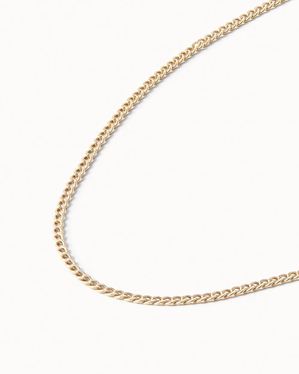 Solid Gold Fine Curb Chain