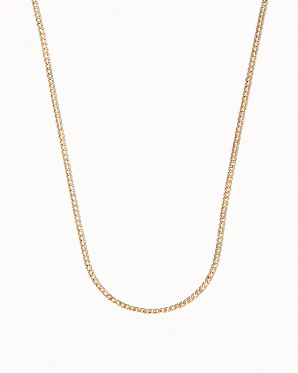 Solid Gold Fine Curb Chain