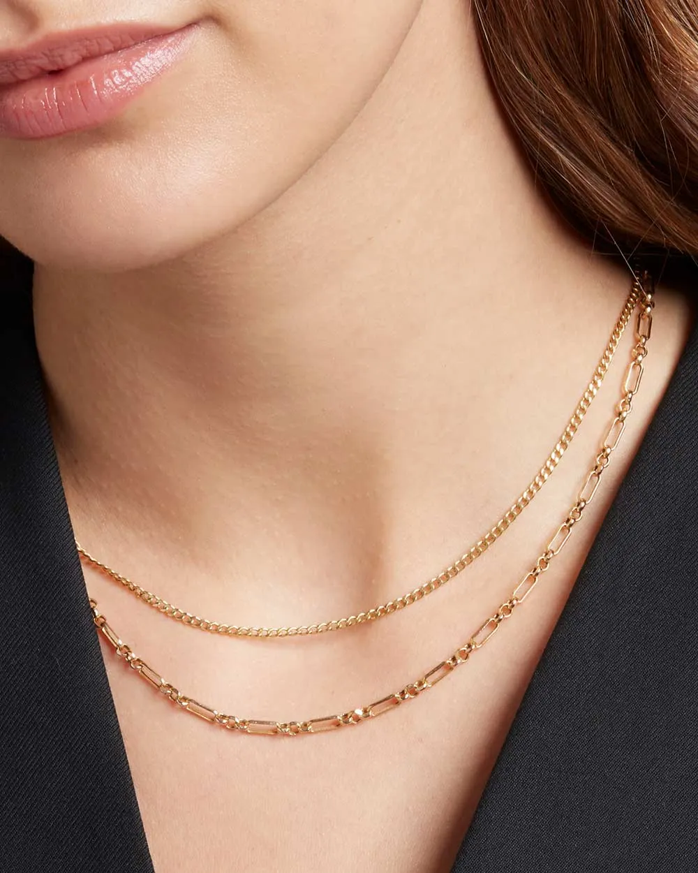 Solid Gold Fine Curb Chain