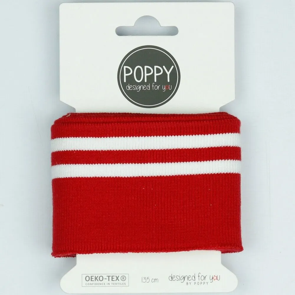 Stripped Ribbed Cuffs Fabric ideal for Headbands cuffs 135cm Long 7cm Wide M1656