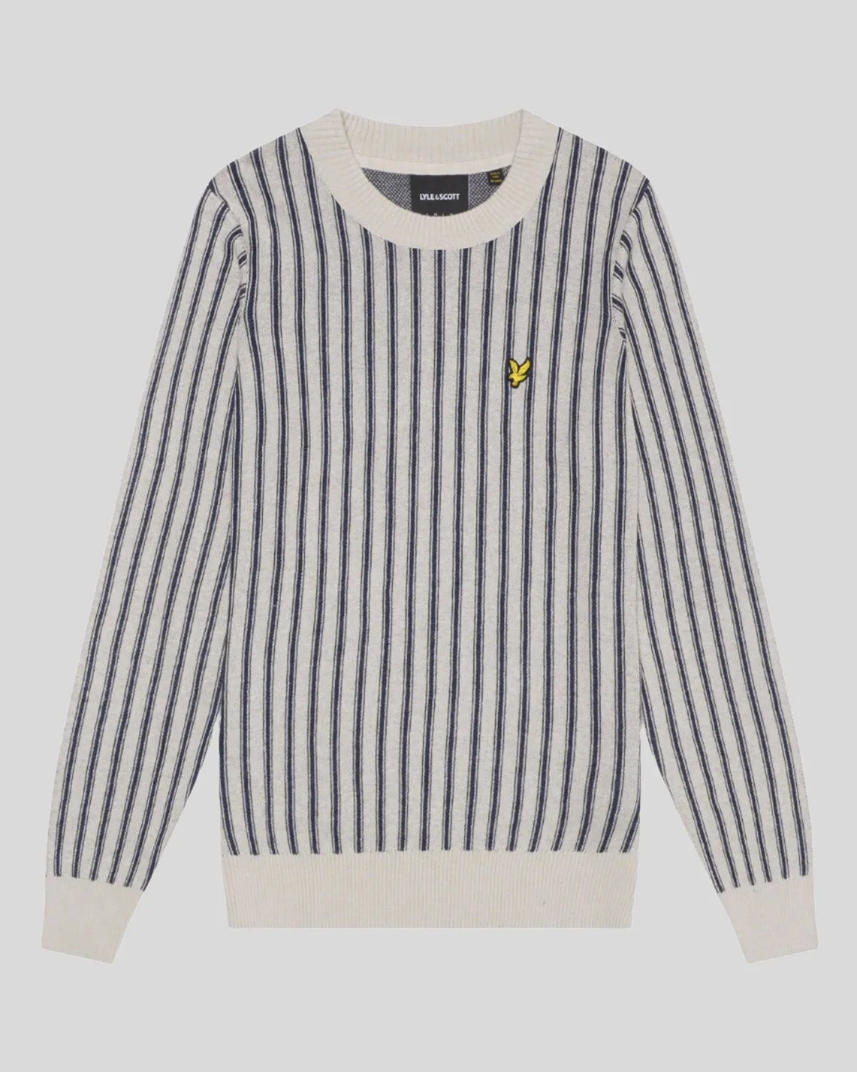 Vertical Stripe Crew Neck Jumper