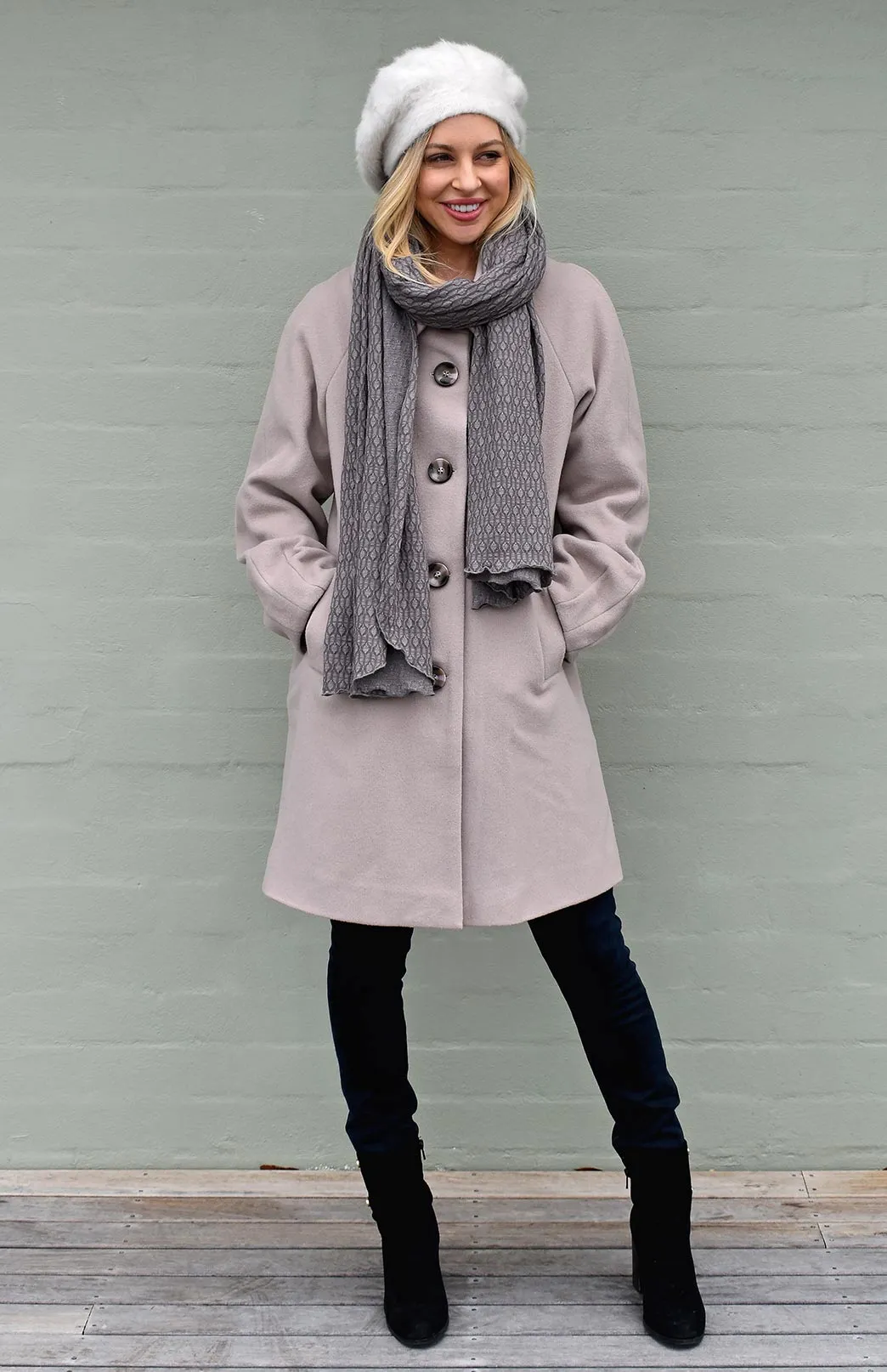 Wide Patterned Scarf