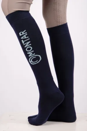 Wool Socks Long - Navy