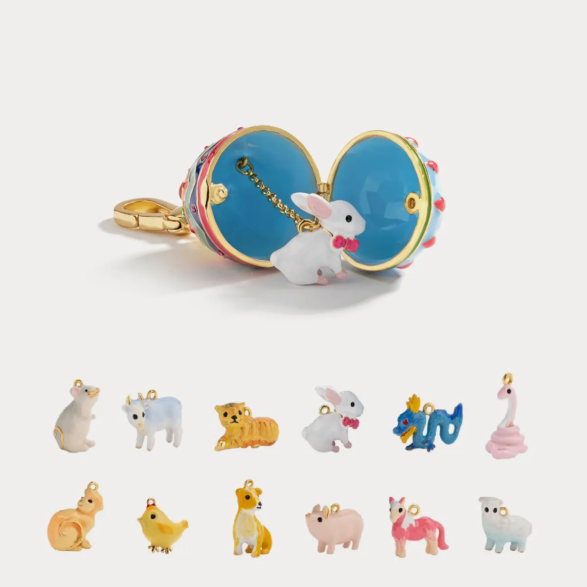 Zodiac Easter Egg Necklace