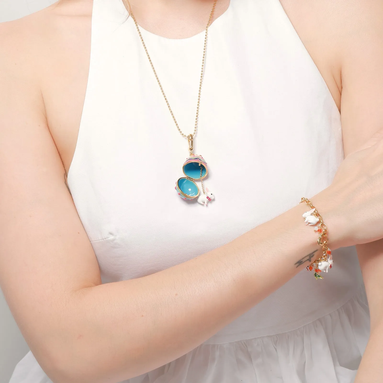 Zodiac Easter Egg Necklace