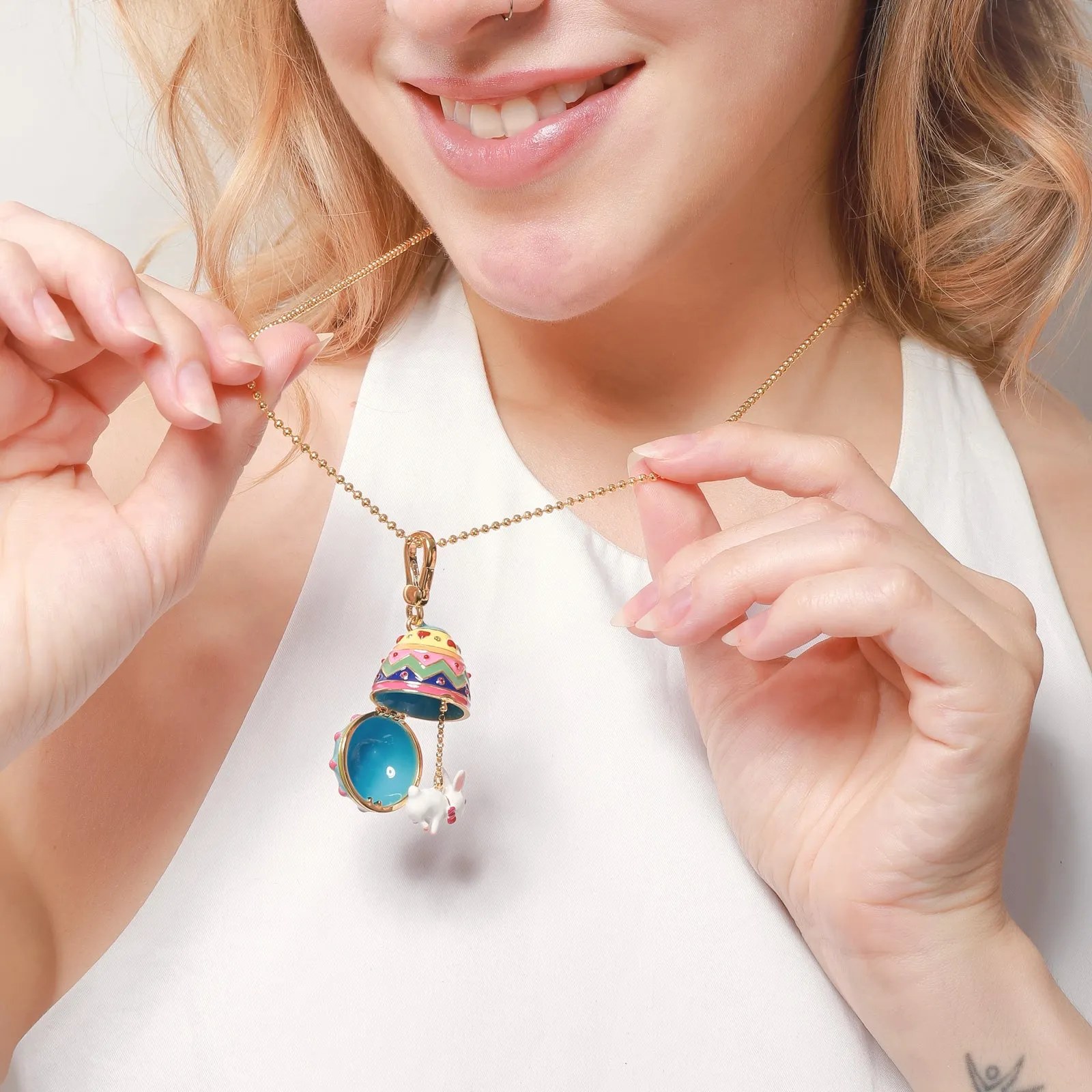 Zodiac Easter Egg Necklace